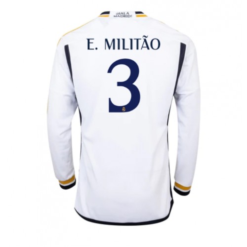 Maillot de foot Real Madrid Eder Militao #3 Domicile 2023-24 Manche Longue